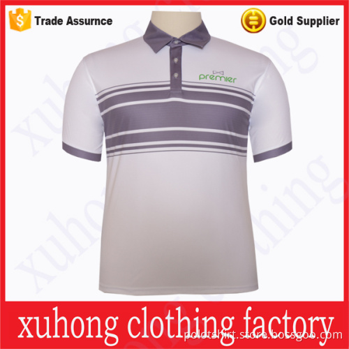 Casual stripe breathable short sleeve polo shirts